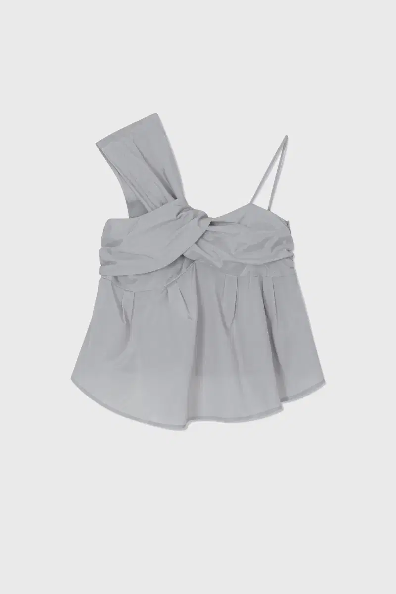 버뮬라 burmula SILKY TWISTED TOP (GREY)